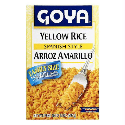 Goya Family Size Spanish Style Yellow Rice, 14 OZ (Pack of 18)