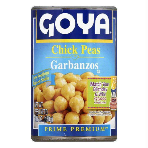 Goya Garbanzos Chick Peas, 15.5 Oz (Pack of 24)