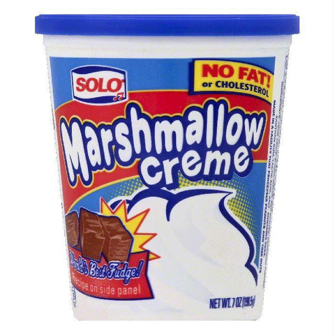 Solo Marshmallow Creme, 7 OZ (Pack of 12)