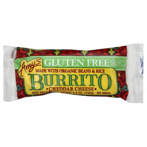 Amys Cheddar Cheese Burrito, 5.5 Oz (Pack of 12)