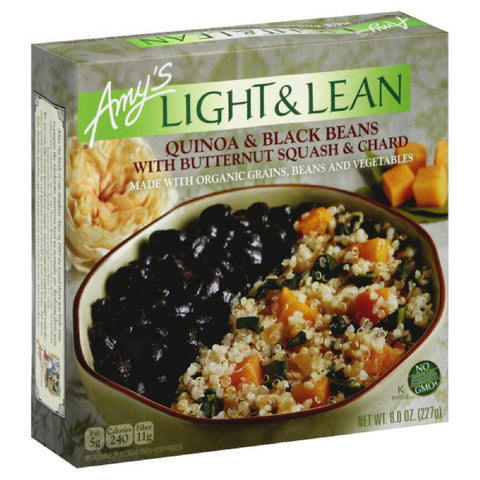 Amys Quinoa & Black Beans with Butternut Squash & Chard, 8 Oz (Pack of 12)