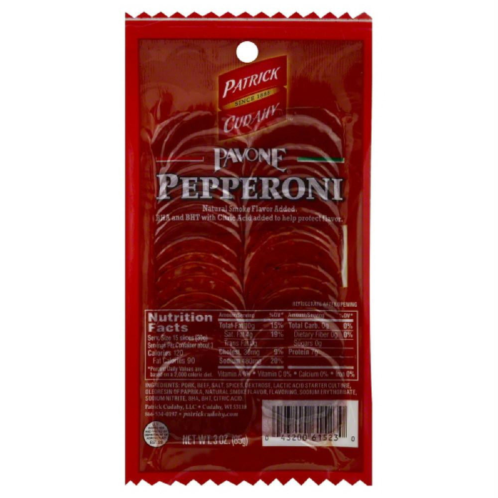 Patrick Cudahy Pepperoni, 3 Oz (Pack of 12)