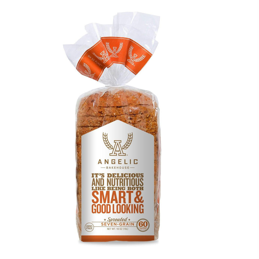 Angelic Bakehouse Seven-Grain Sprouted Bread, 16 Oz (Pack of 8)