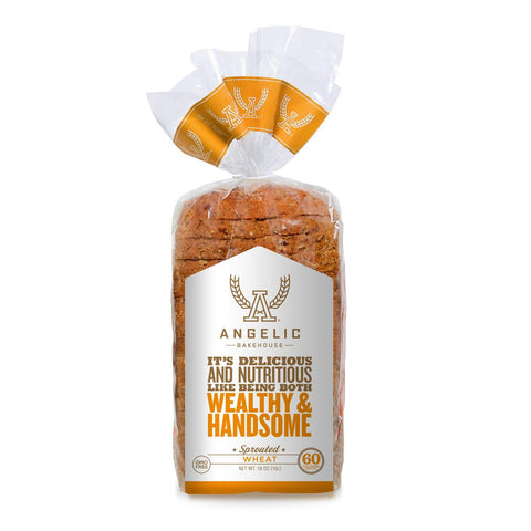 Angelic Bakehouse Wheat Sprouted Bread, 16 Oz (Pack of 8)