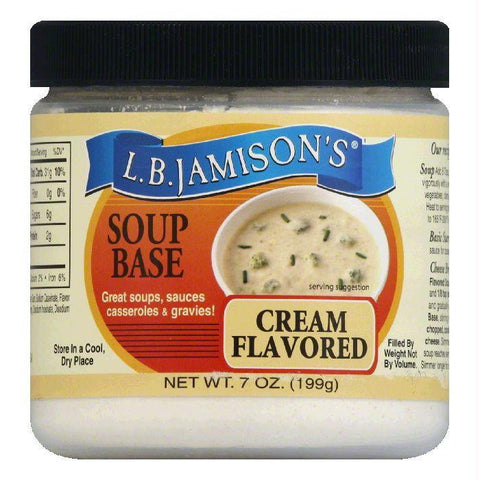 LB Jamison Regular Soup Base Cream, 7 OZ (Pack of 6)