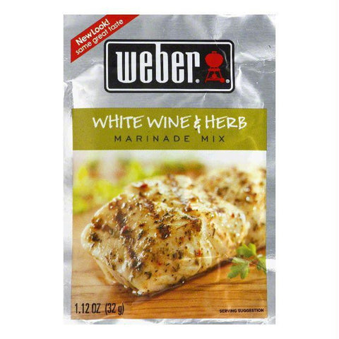 Weber Grill Marinade White Wine & Herb, 1.12 OZ (Pack of 12)