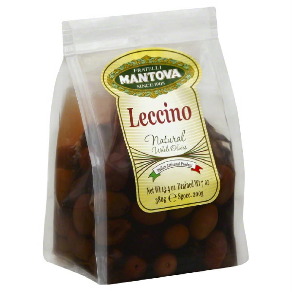 Fratelli Mantova Leccino Natural Whole Olives, 7 Oz (Pack of 6)