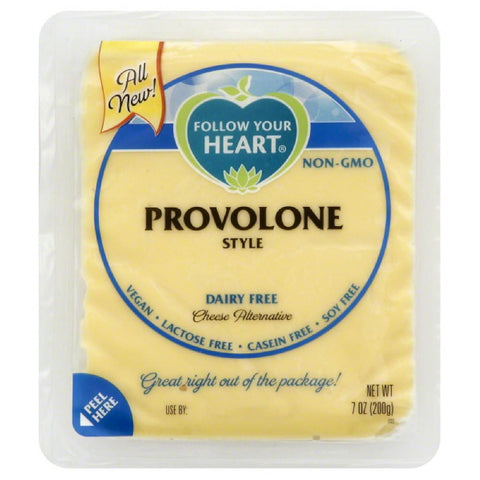 Follow Your Heart Provolone Style Dairy Free Cheese Alternative, 7 Oz (Pack of 13)