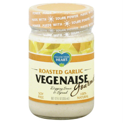 Follow Your Heart Roasted Garlic Gourmet Vegenaise, 12 Oz (Pack of 6)