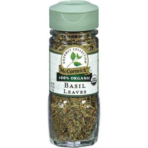 McCormick Gourmet Collection 100% Organic Basil Leaves 0.55 oz (Pack of 3)