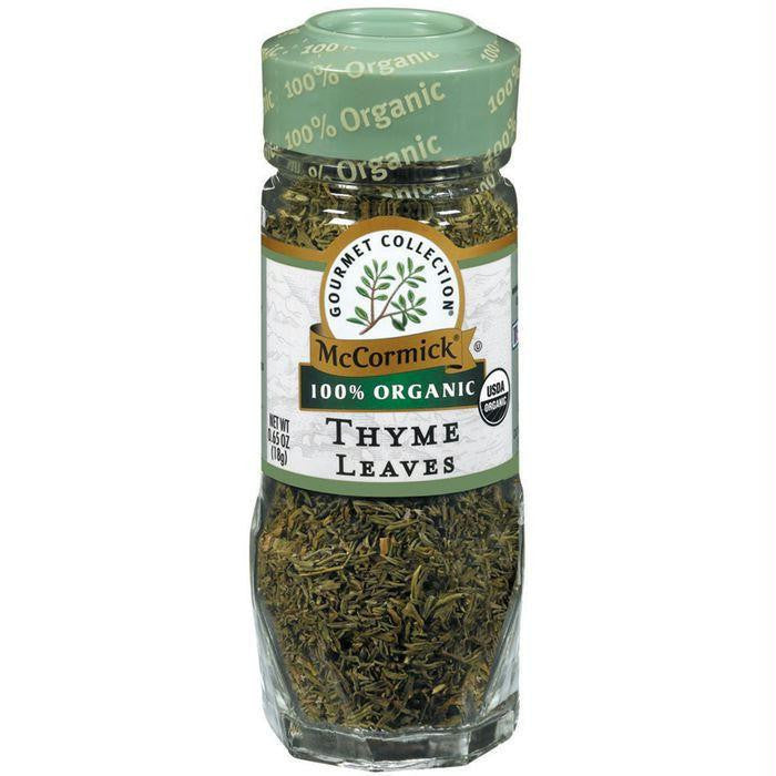 Gourmet Organic 100% Organic Thyme Leaves .65 Oz Shaker (Pack of 3)