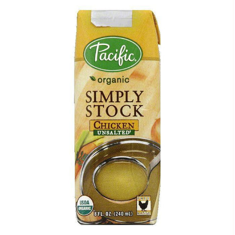 Pacific Unsalted Chicken Simply Stock, 8 Oz (Pack of 12)