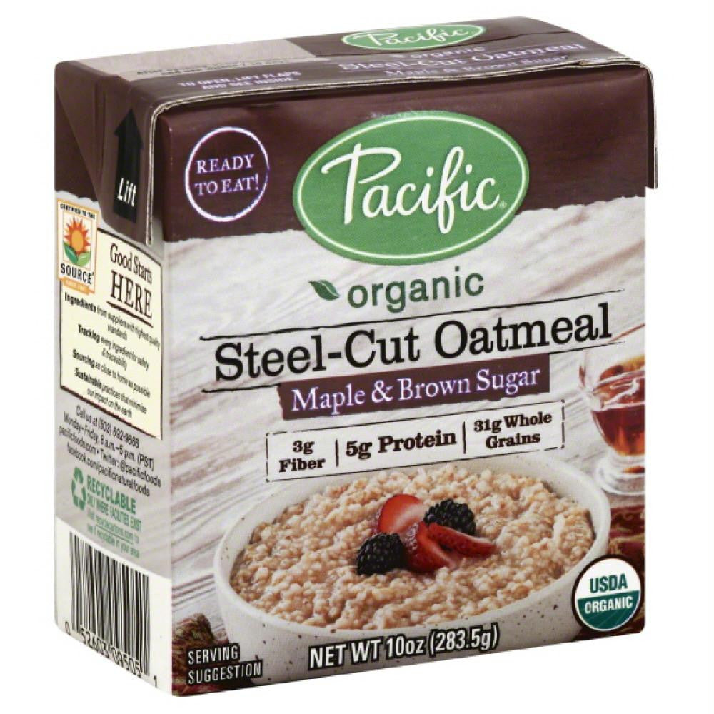 Pacific Maple & Brown Sugar Steel-Cut Oatmeal, 10 Oz (Pack of 12)