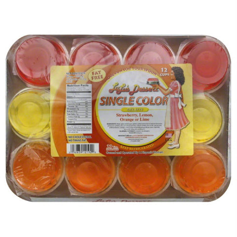 Lulus Dessert Single Color Assorted Gelatin, 48 Oz (Pack of 4)