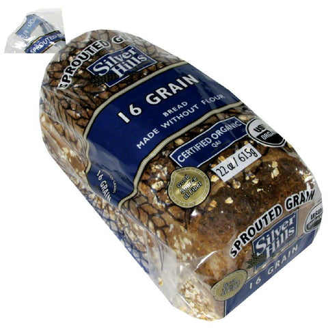 Silver Hills 16 Grain Sprouted Grain Bread, 22 Oz (Pack of 8)