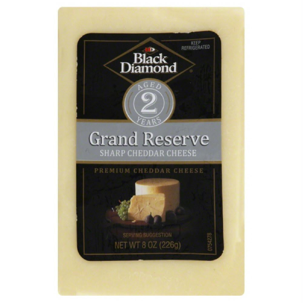 Black Diamond Grand Reserve Premium Sharp Cheddar Cheese, 8 Oz (Pack of 10)