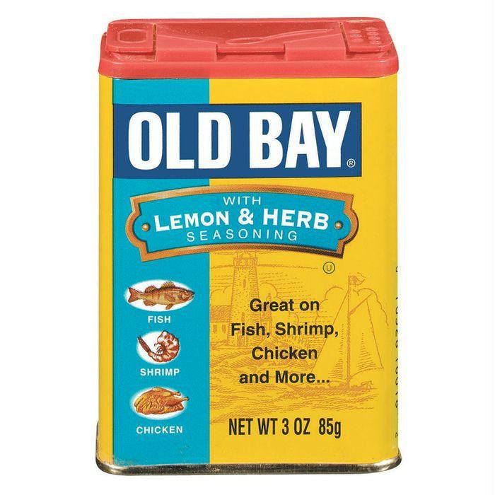 Old Bay W-Lemon & Herb Seasoning 3 Oz Shaker (Pack of 12)