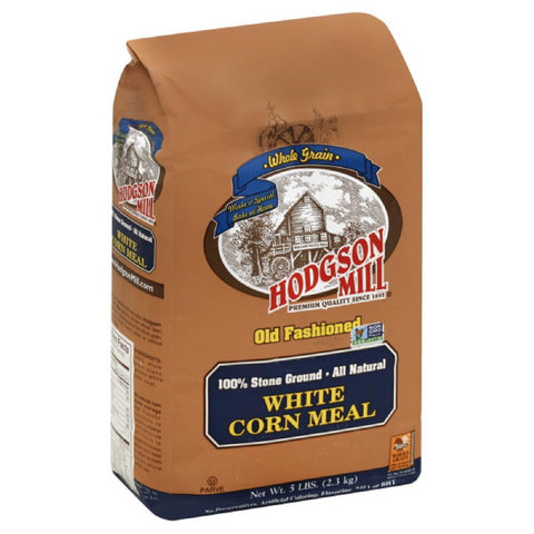 Hodgson Mill Old Fashioned White Corn Meal, 5 Lb (Pack of 6)