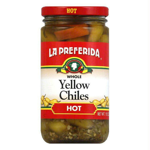 La Preferida Chiles Yellow Whole Hot, 11.5 OZ (Pack of 12)