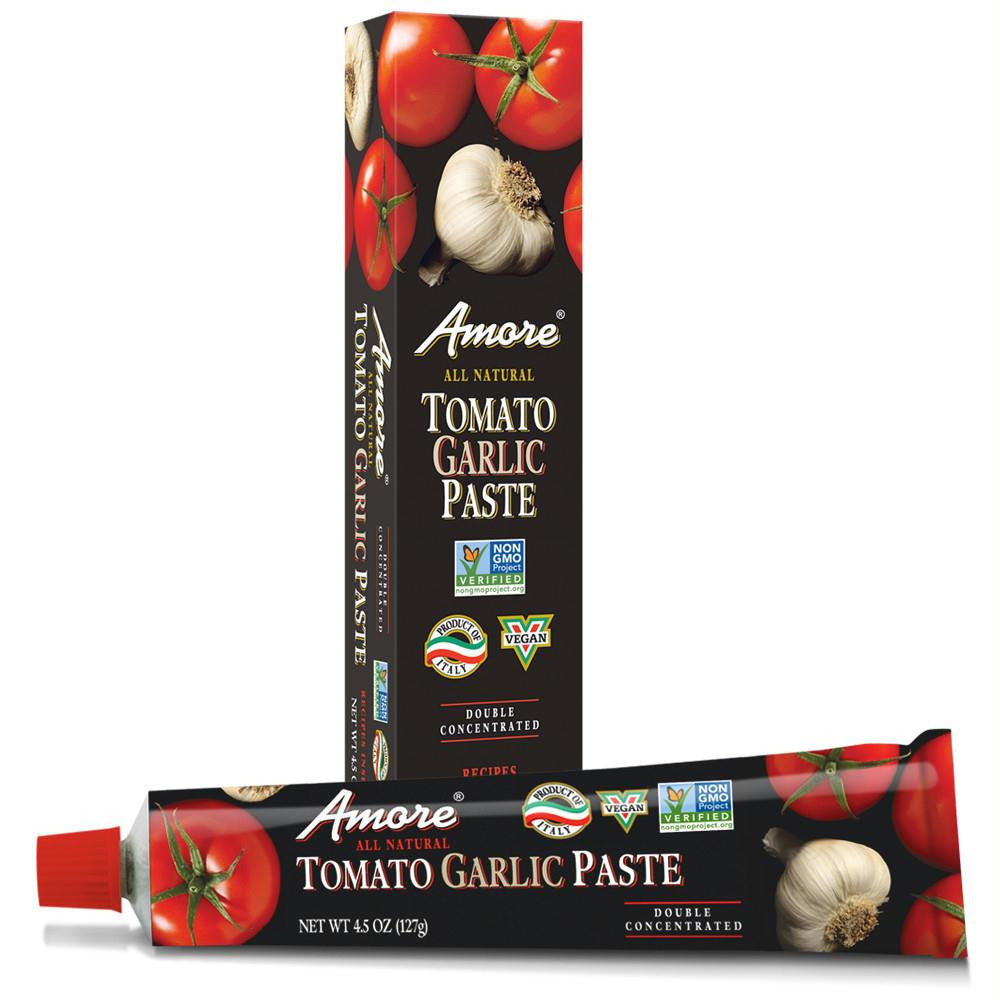 Amore Tomato Garlic Paste, 4.5 Oz (Pack of 12)