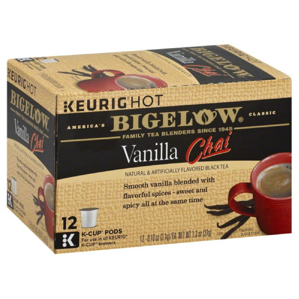 Bigelow Vanilla Chai Black Tea K-Cup Pods, 12 Ea (Pack of 6)