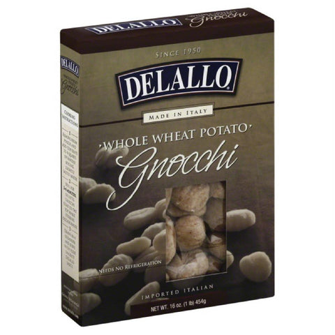 DeLallo Gnocchi Whole Wheat Potato, 16 Oz (Pack of 6)