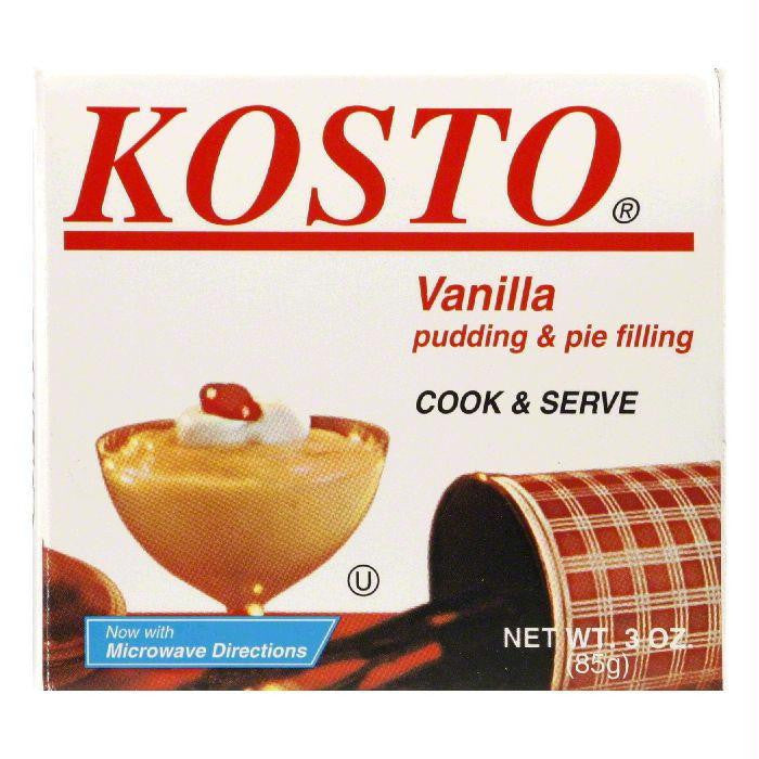 Kosto Vanilla Pudding, 3 OZ (Pack of 6)