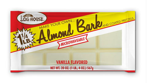 Log House Vanilla  Almond Bark, 20 OZ (Pack of 12)