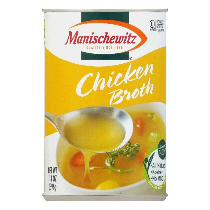 Manischewitz All Natural Chicken Broth Canned, 14 OZ (Pack of 12)