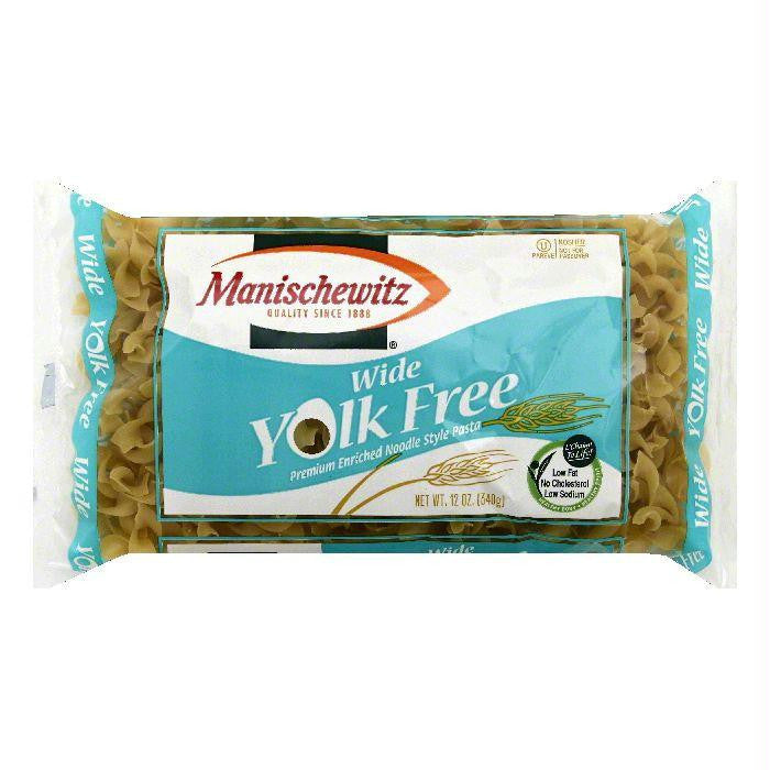 Manischewitz Wide Yolk Free Noodle Style Pasta, 12 OZ (Pack of 12)