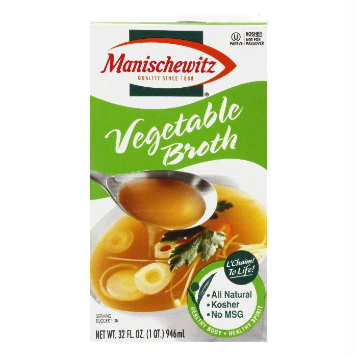 Manischewitz Aseptic Vegetable Broth, 32 OZ (Pack of 12)