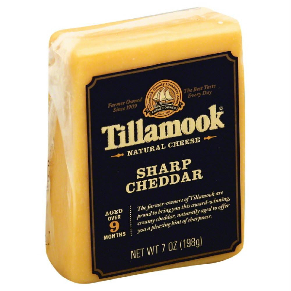 Tillamook Sharp Cheddar Natural Cheese, 7 Oz (Pack of 12)