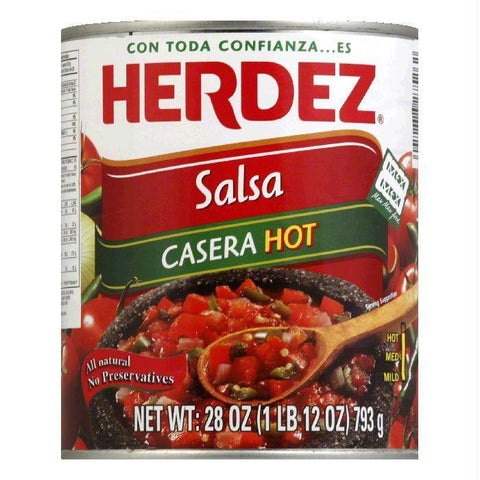 Herdez Salsa Casera Hot, 28 OZ (Pack of 12)