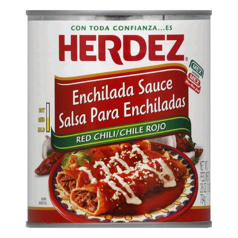 Herdez Med Red Chili Enchilada Sauce, 28 Oz (Pack of 12)