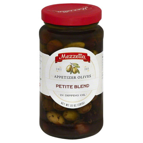 Mezzetta Appetizer Petite Blend Olives in Dipping Oil, 10 Oz (Pack of 6)