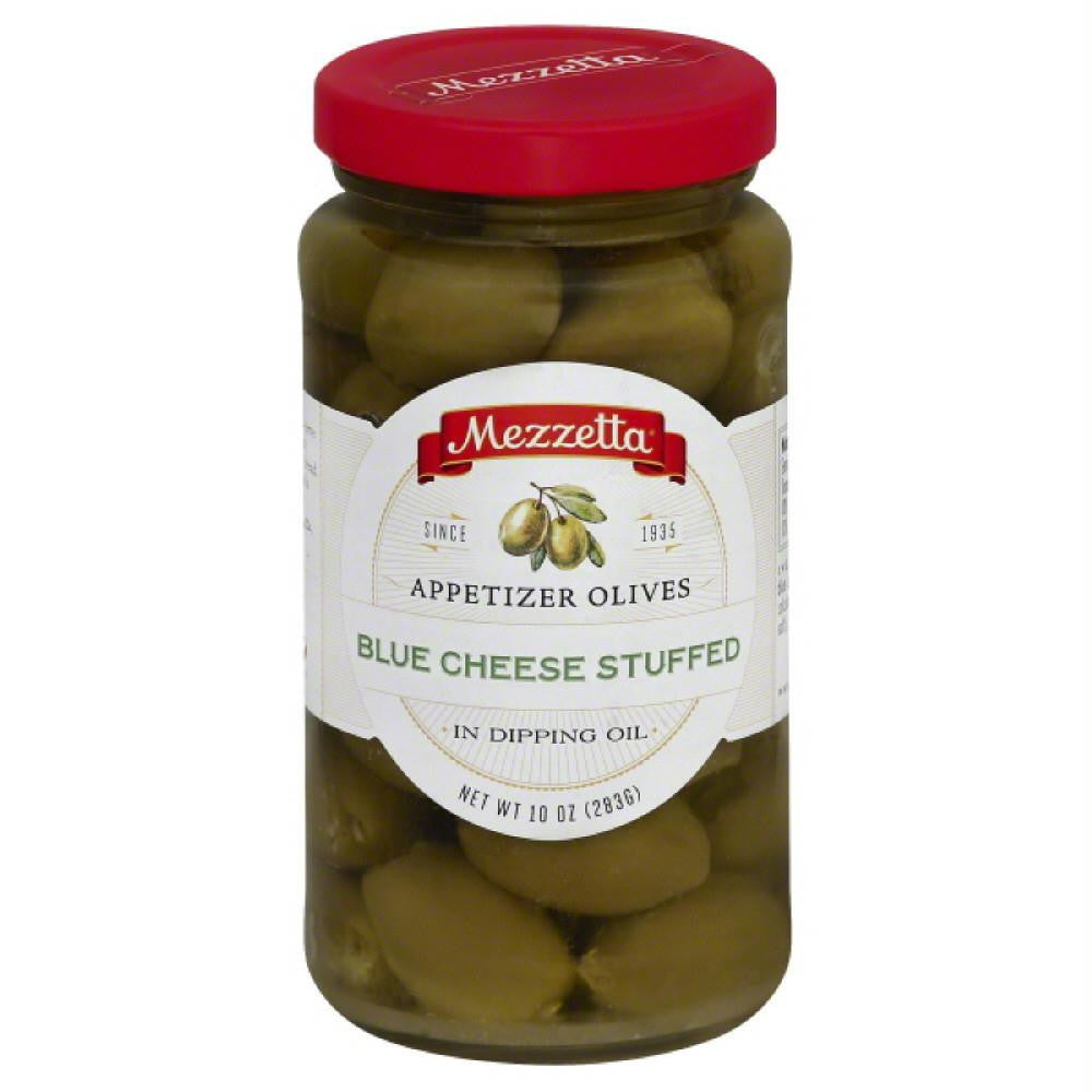 Mezzetta Appetizer Blue Cheese Stuffed Olives in Dipping Oil, 10 Oz (Pack of 6)