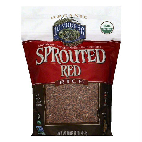 Lundberg Sprouted Red Rice, 16 OZ (Pack of 6)