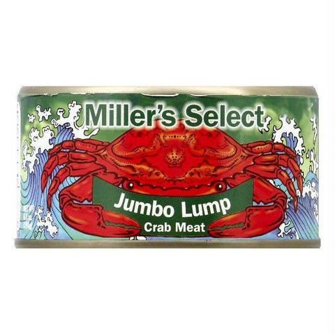 Millers Select Jumbo Lump Crab Meat, 6.5 OZ (Pack of 12)