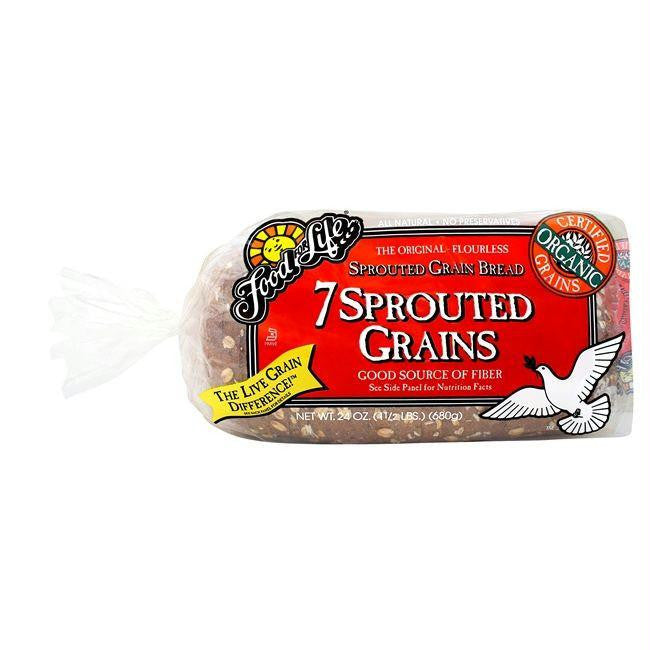 Food For Life Organic 7-Sprouted Whole Grain Bread, 24 Oz (Pack of 6)