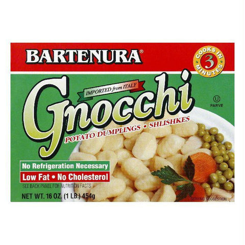 Bartenura Pasta Gnocchi Potato Dumplings, 16 OZ (Pack of 12)