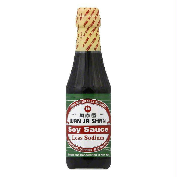 Wanjashan Soy Sauce Low Salt, 10 OZ (Pack of 6)