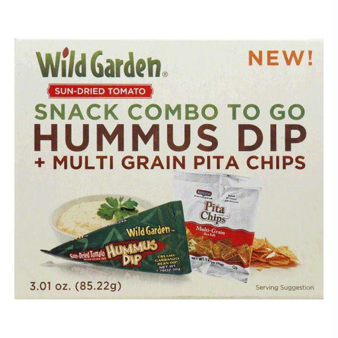 Wild Garden Chip Pita Hummus Combo, 3.1 OZ (Pack of 6)