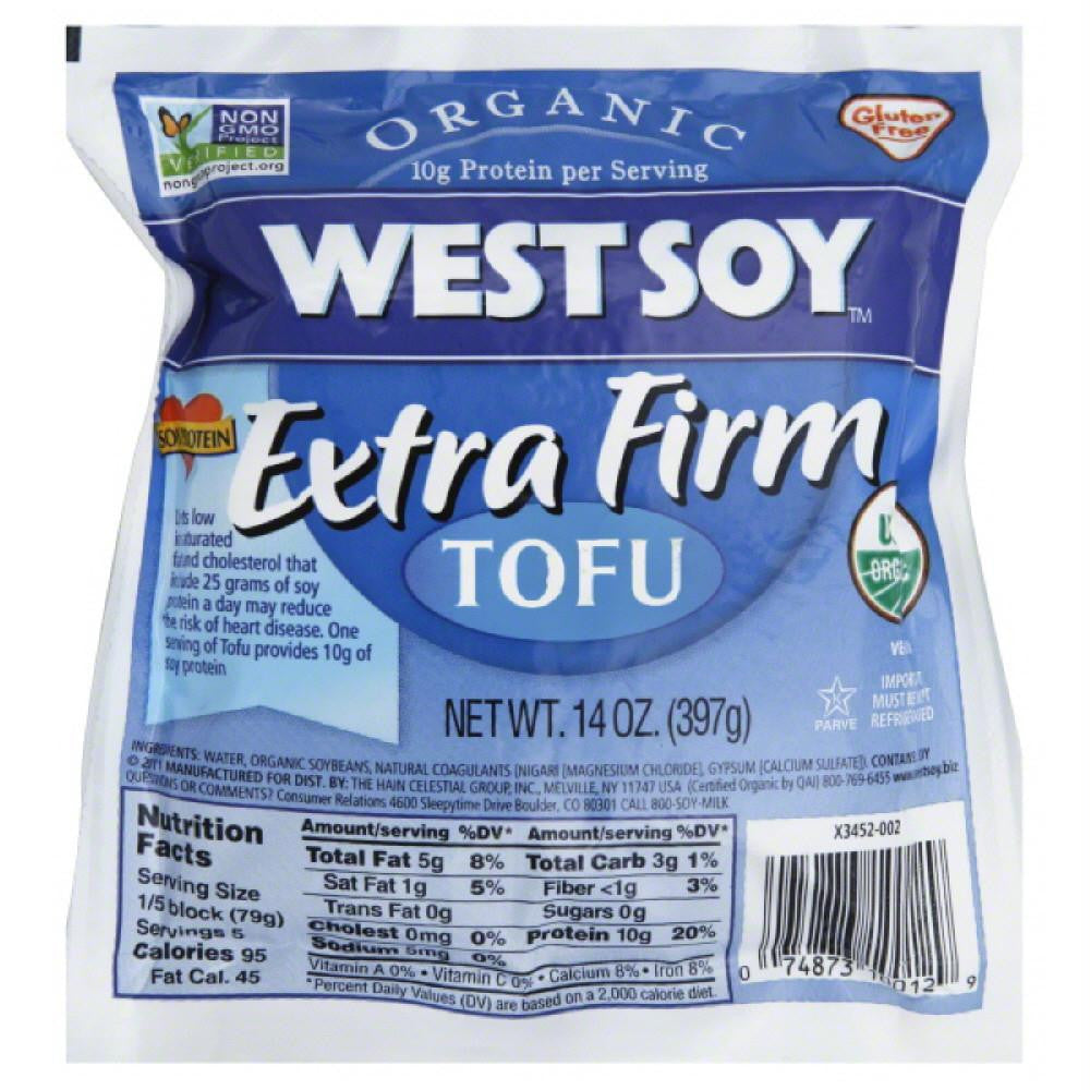 WestSoy Extra Firm Organic Tofu, 14 Oz (Pack of 6)