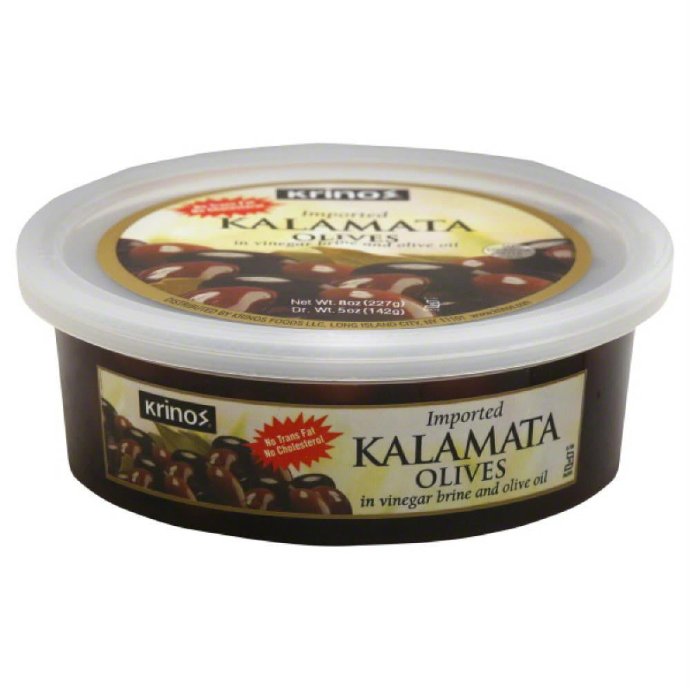 Krinos Kalamata Olives, 8 Oz (Pack of 12)