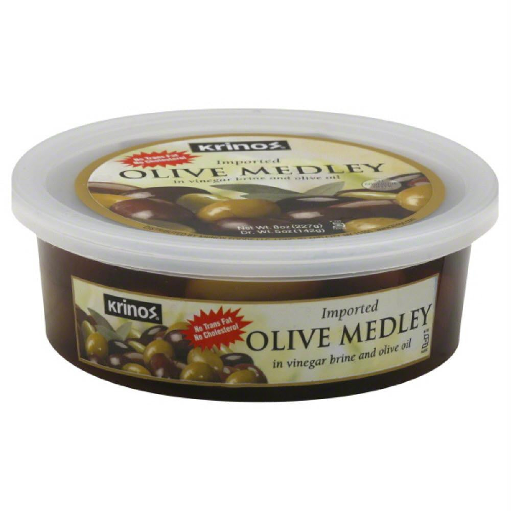 Krinos Imported Olive Medley, 8 Oz (Pack of 12)