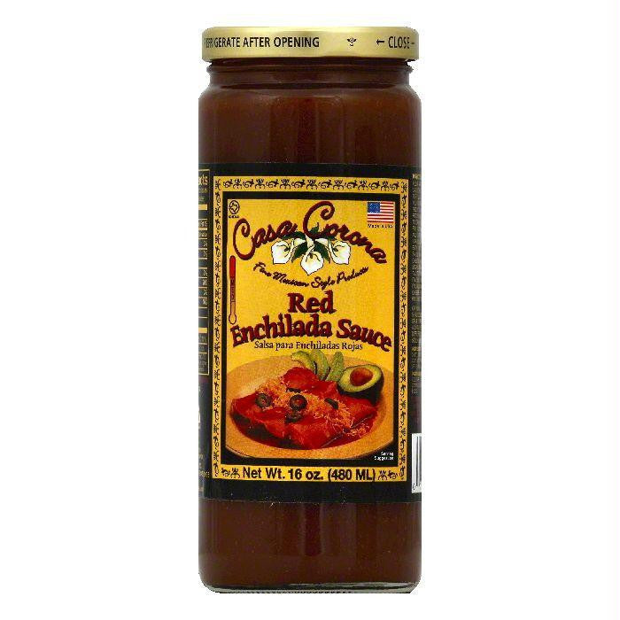 Casa Corona Red Enchilada Sauce, 16 OZ (Pack of 12)