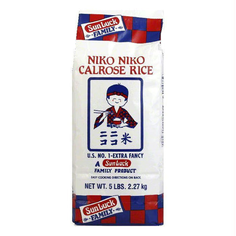 Niko Rice Calrose, 5 LB (Pack of 8)