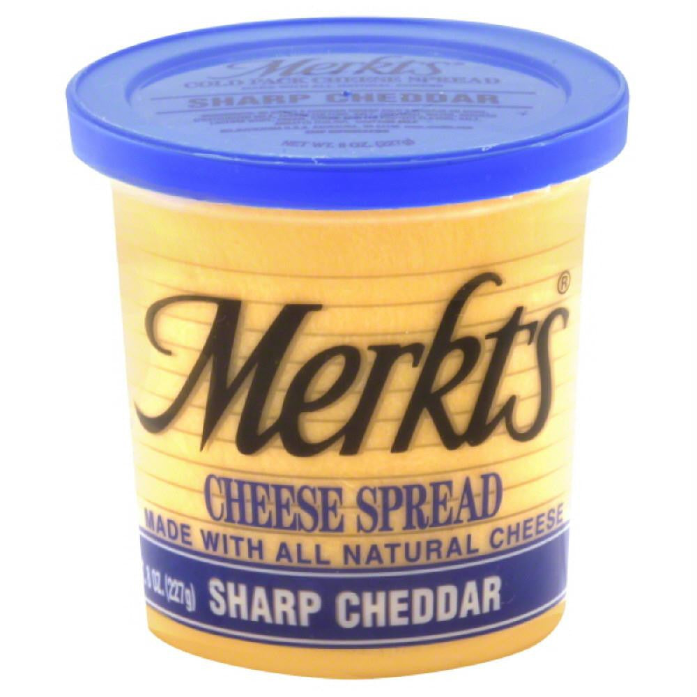 Merkts Sharp Cheddar Cheese Spread, 8 Oz (Pack of 12)