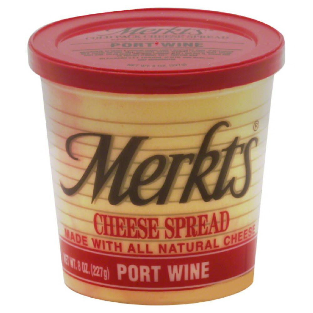 Merkts Port Wine Cheese Spread, 8 Oz (Pack of 12)