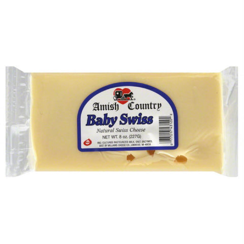 Amish Country Baby Swiss Cheese, 8 Oz (Pack of 12)